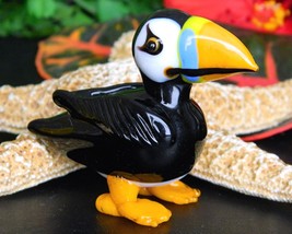 glass puffin figurine