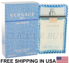 Versace Man Cologne by Versace, 6.7 oz/200 ml Eau Fraiche EDT Spray (Blue) Men's - $99.00