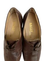 Vintage Never Used Bally Men Brown Leather Shoes Sz 8 Made in Switzerland image 3