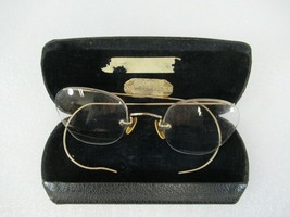 Bausch &amp; Lomb B &amp; L Arco 10K GF Gold Filled Half Rim Glasses Frames Vtg ... - $34.82