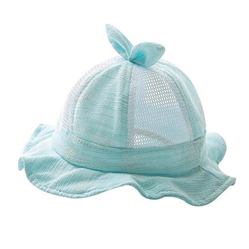Green Lovely Cap Foldable Beach Hat Nice Gift Baby Hat Cotton Sunhat Summer Hat