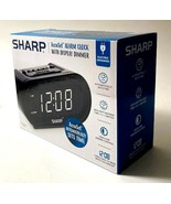 Sharp AccuSet Digital Alarm Clock Dimmer Display Automatic Time Set SPC476A - £18.30 GBP