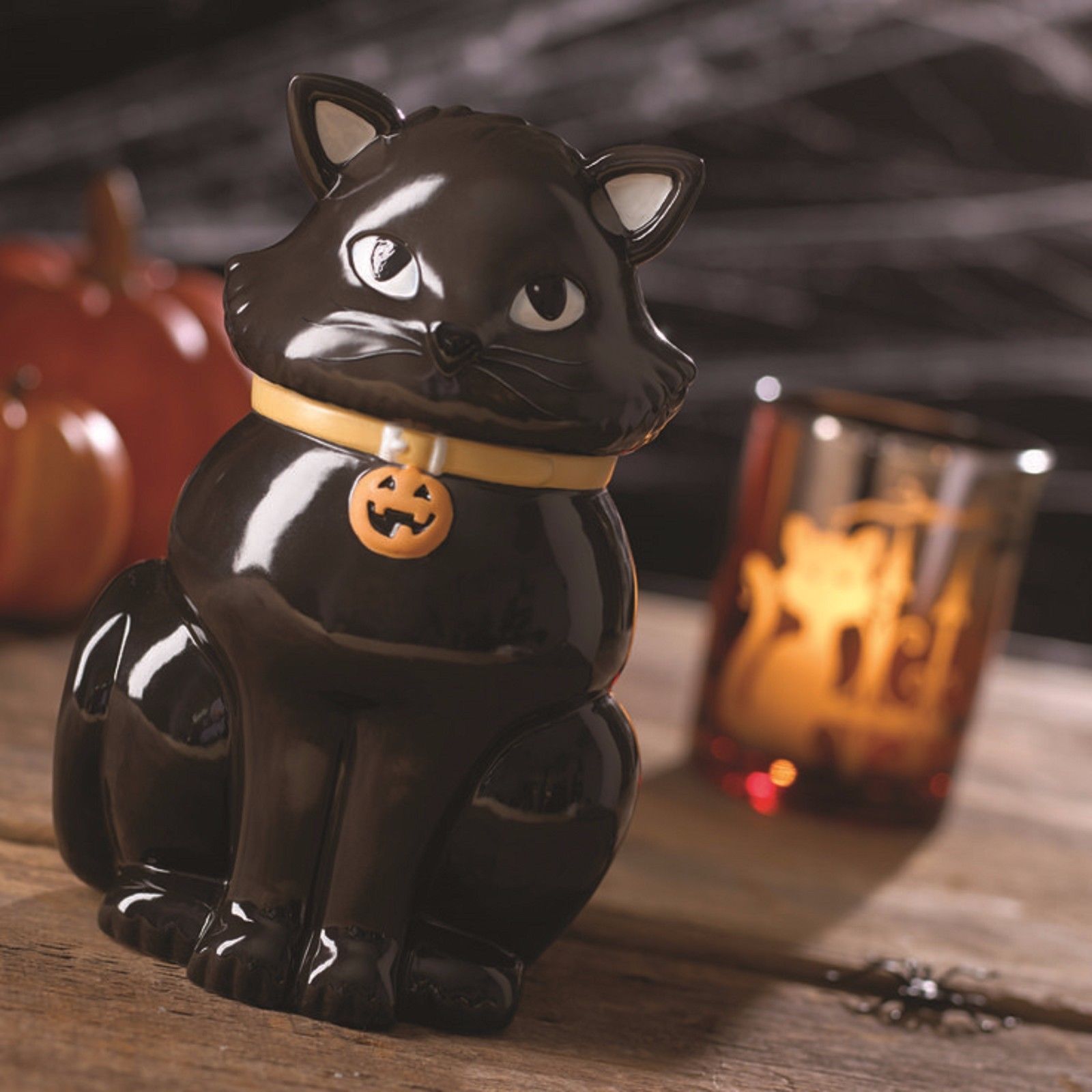 Lenox Halloween Black Cat Candy Jar Figurine and 50 similar items