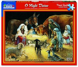 White Mountain 1000 Pieces Jigsaw Puzzle - NEW Oh O Night Devine Richard Watson - $49.99