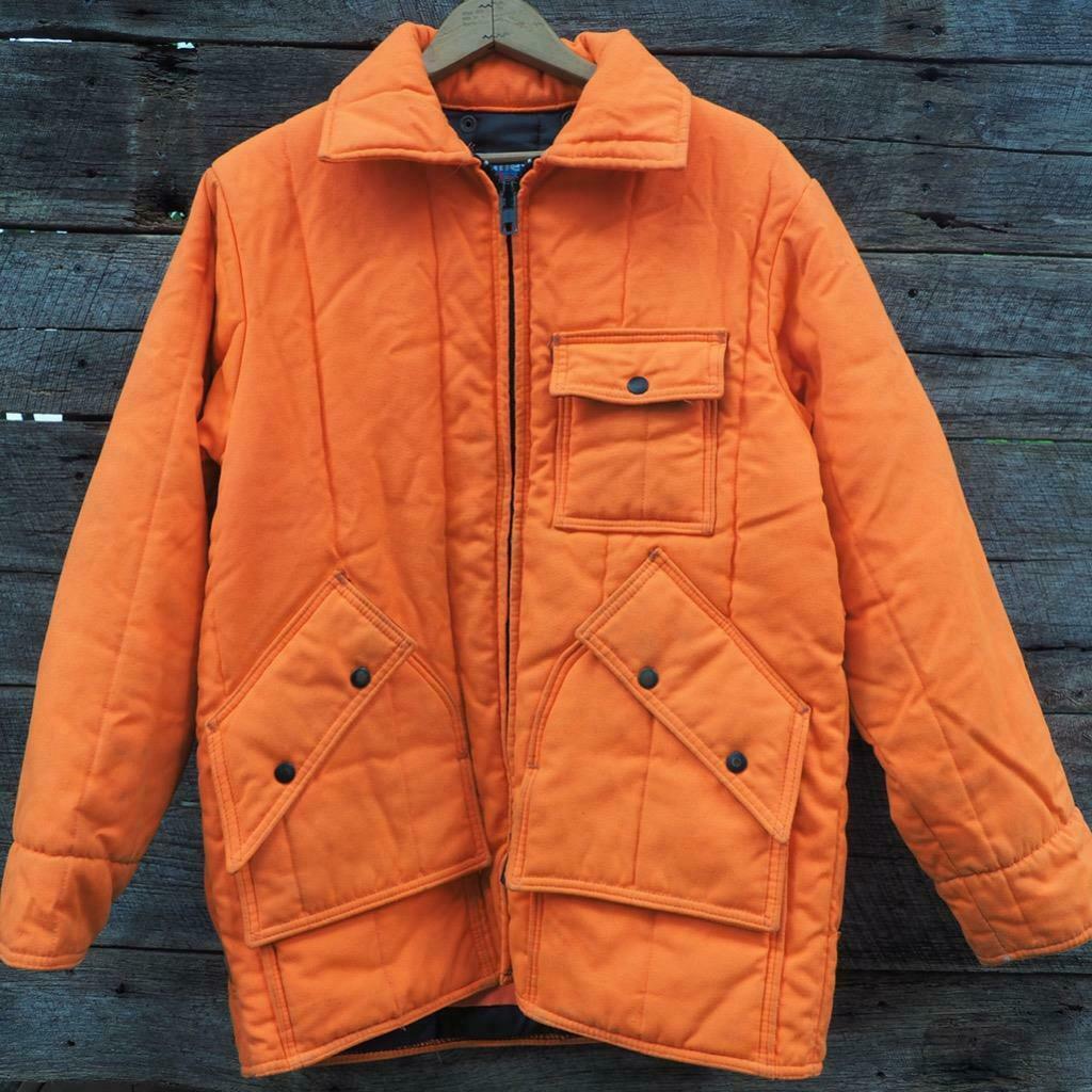 Vintage Men's SAF-T-BAK Saftbak Hunting Orange Chiller Killer Jacket ...