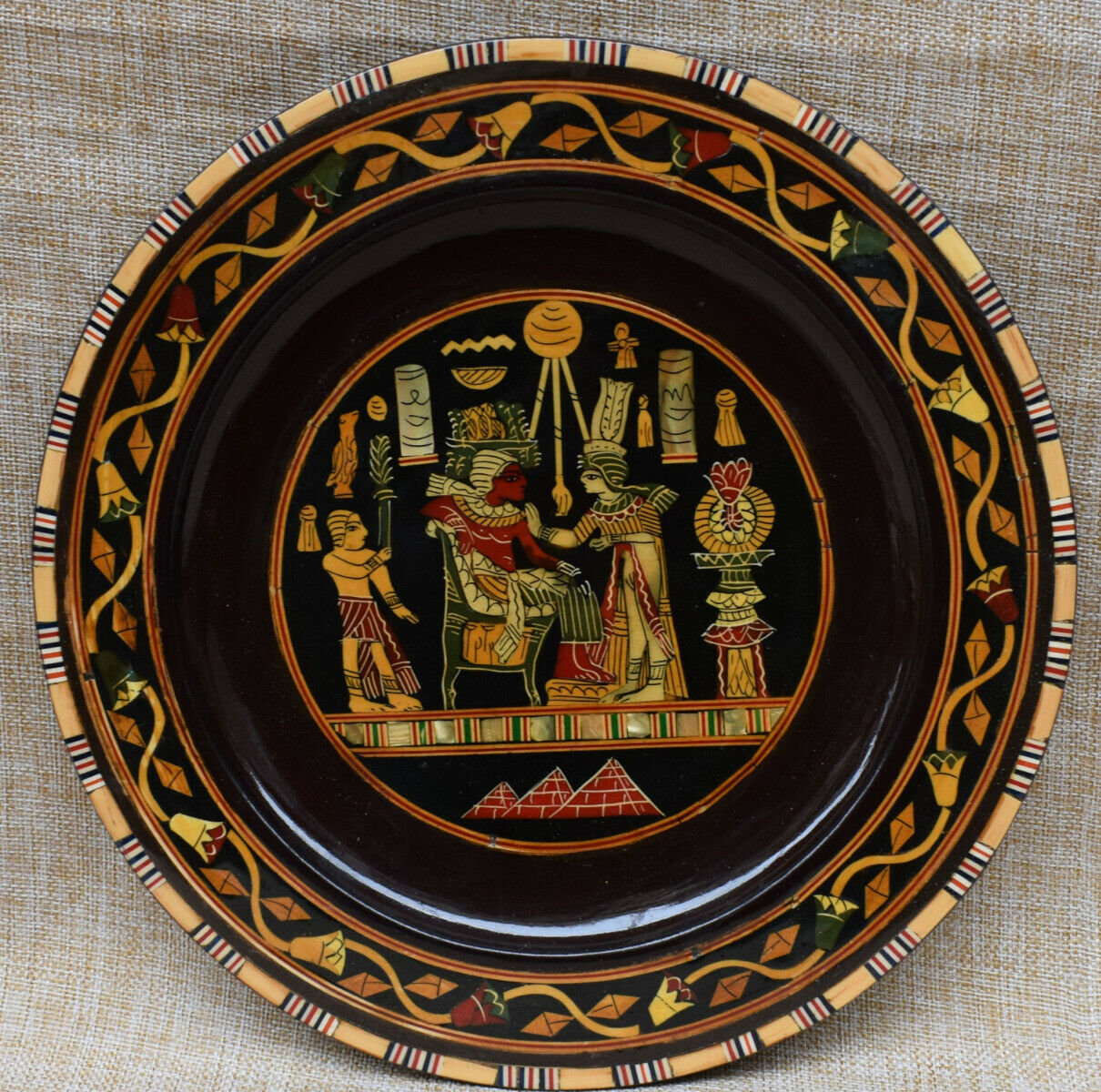 Vintage Ancient Egyptian Pharaoh King Tut Wall Hanging Decorative