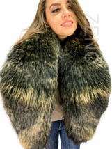 Unique Raccoon Fur Boa 63' (160cm) Saga Furs Stole Collar Big And Royal Scarf