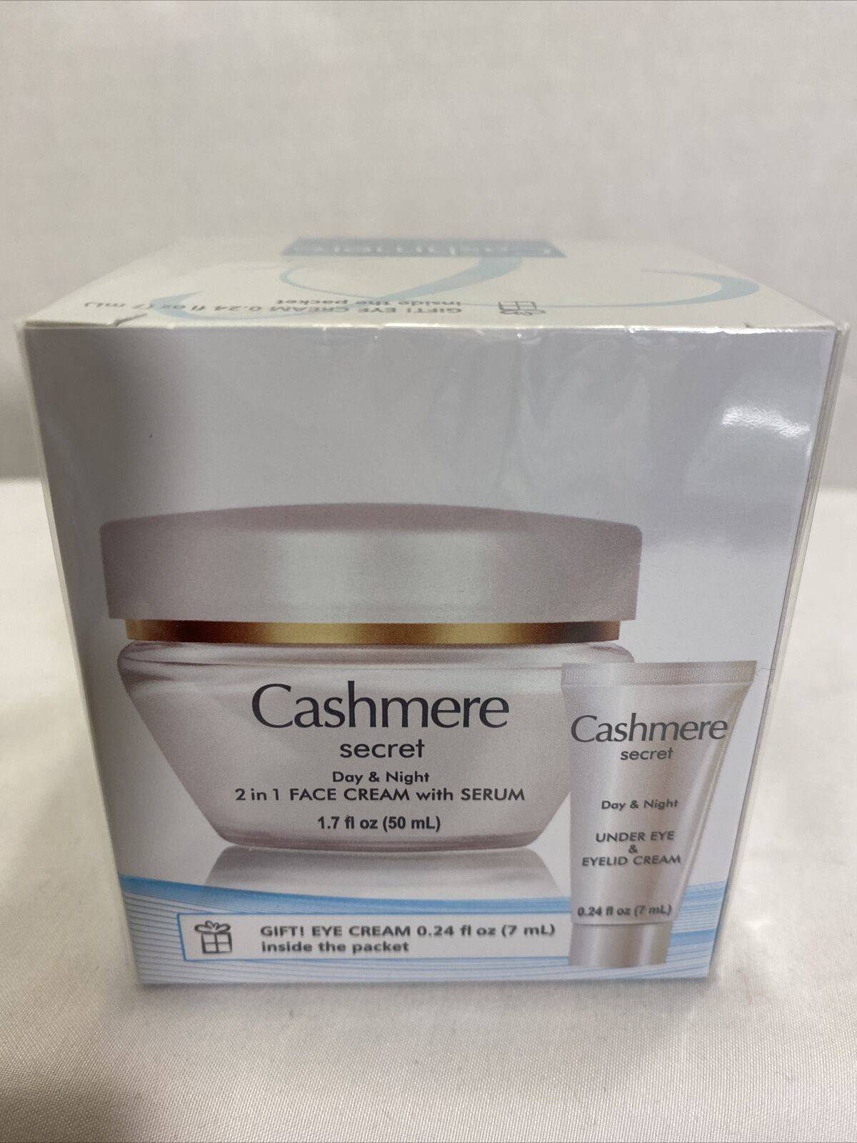 NEW CASHMERE SECRET HYALURON DAY&NIGHT & EYE CREAM 2 In 1 FACE CREAM