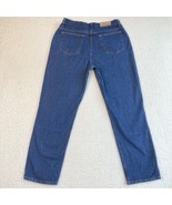 Blu Jeans Straight Relaxed Womens 12M High Rise 32 x 30 100% Cotton Deni... - $17.52