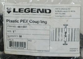 Legend 461 505 Plastic Pex Coupling 1 Inch Package of 50 Color Black image 4