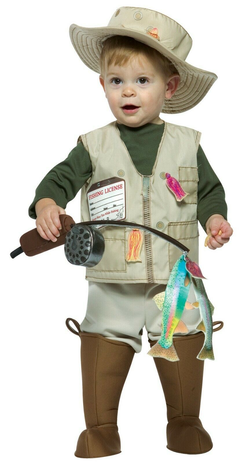 Rasta Imposta Future Fisherman Fishing Toddlers Kids Halloween Costume