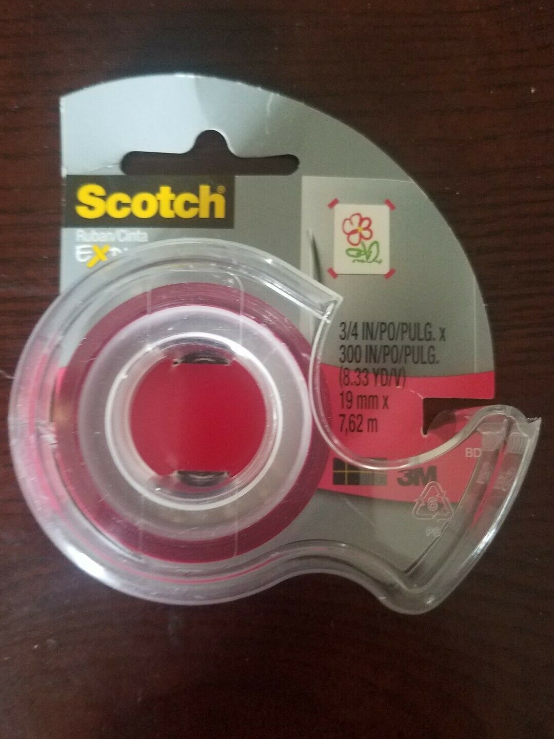 Scotch C214-RED-D Expressions Tape, Red set of 2