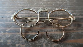 Vintage 1928 Eyeglasses Brooch 6.8cm - $16.63
