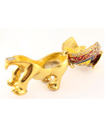 Big Elephant Jewelry Trinket Box Animal Collectible #MCK11 - $47.17