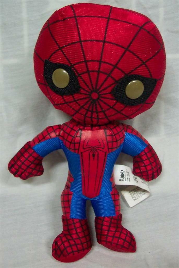 black spider man plush