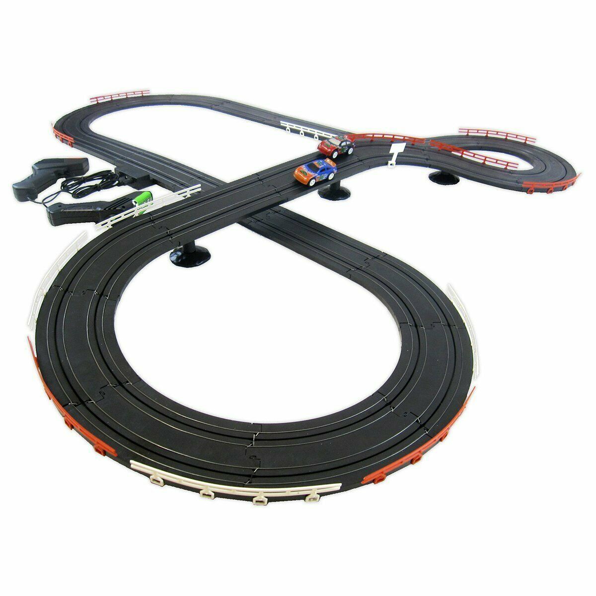 JJTOYS Nascar Style Slot Car Track Ho Scale Race Set 1970Now