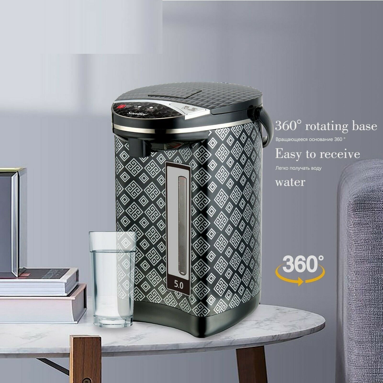 Electric Thermos Kettle Big Capacity Temperature Control Automatic Heat