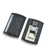 Black Faux Leather Card Case with Money Clip - $40.16