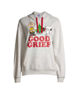 Snoopy Christmas Sweatshirt Hoodie Juniors Size XS Peanuts Good Grief NEW - £17.16 GBP
