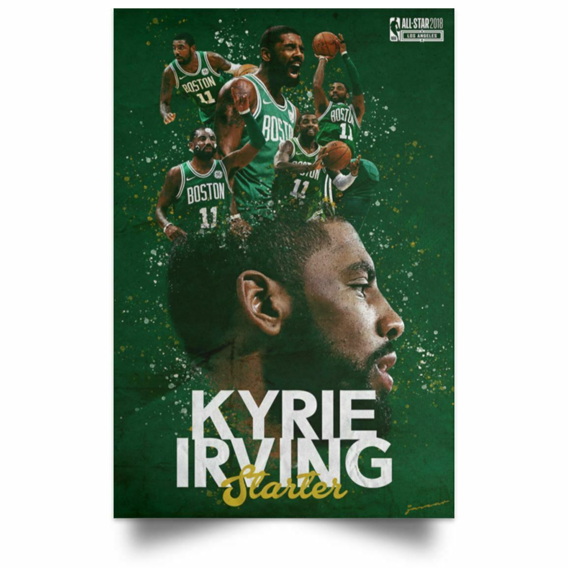 Kyrie Irving Starter NBA All Star Poster Art Print High Quality 16x24 ...