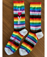 T-Mobile Tuesday LOVE Pride Socks LGBTQIA Rainbow Colorful Limited Edition S/M - $20.78