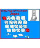 Protect against Electric Shock- 24 New Safety Covers for Wall Electrical... - $12.73