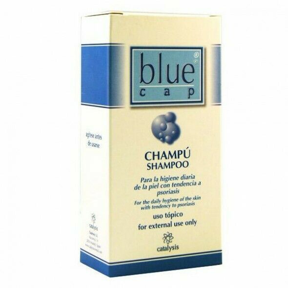 Blue cap shampoo against psoriasis dermatitis eczema hydrates skin 75ml