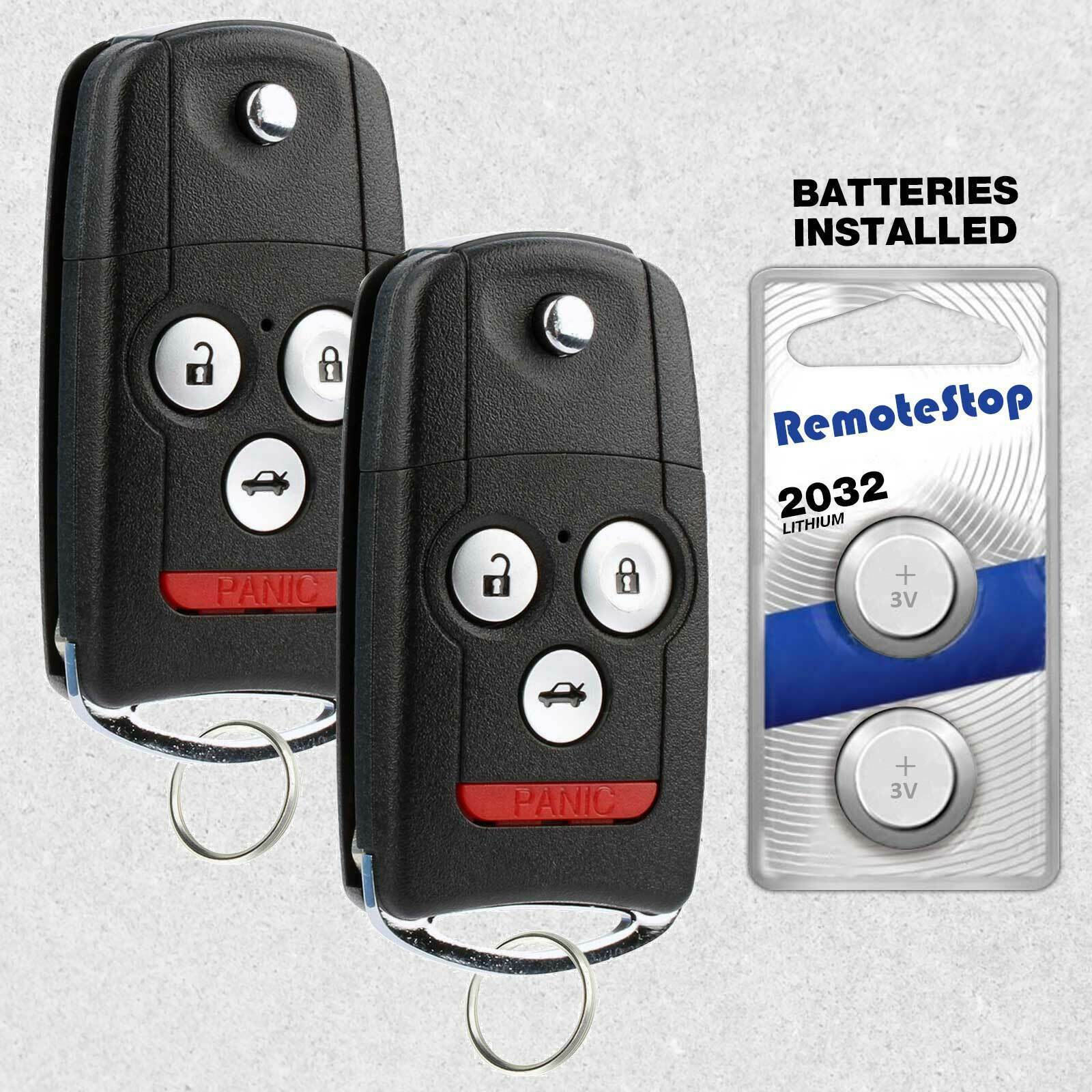 2 For 07 2008 2009 2010 2011 2012 2013 Acura MDX RDX Keyless Car Remote