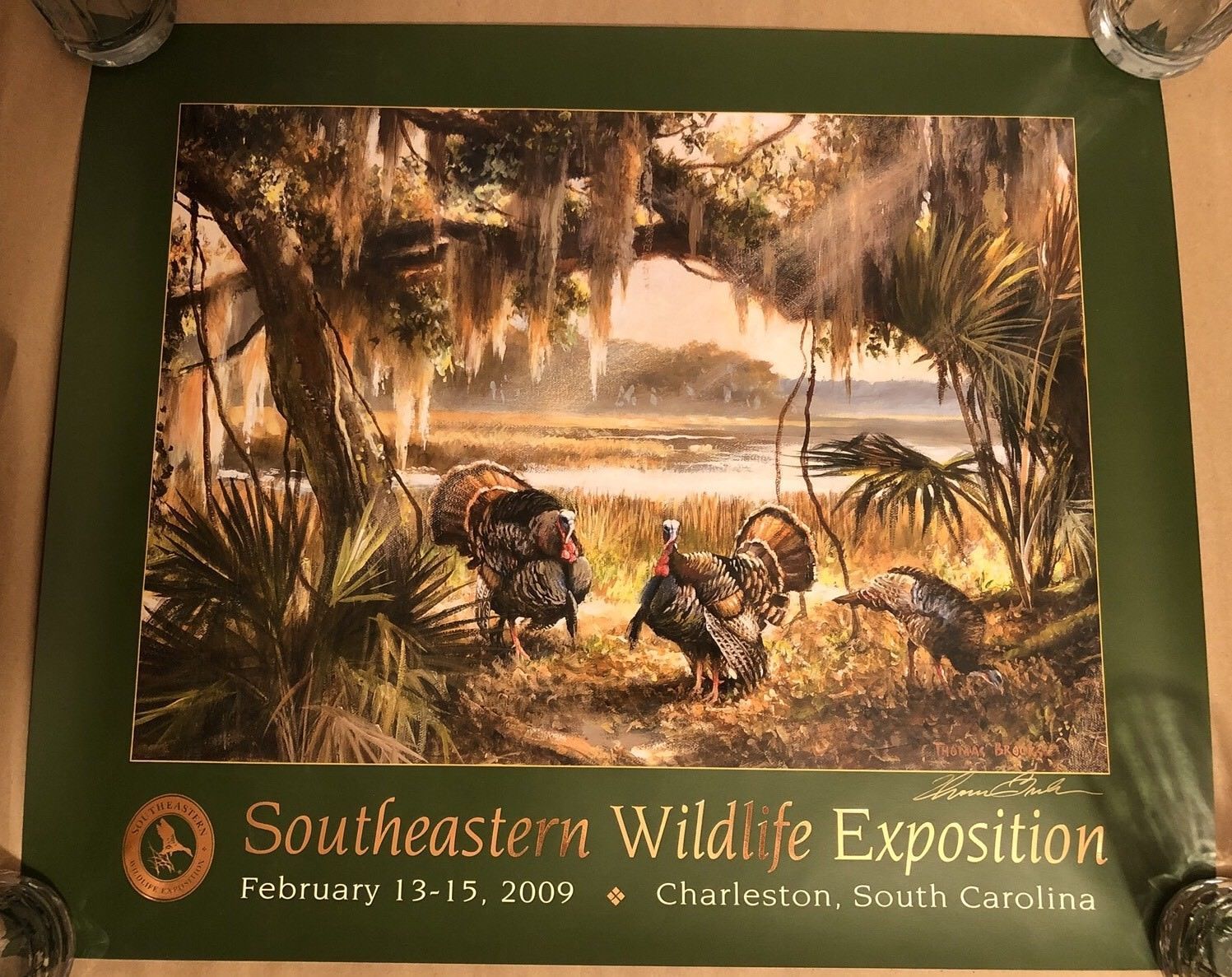 2009 SOUTHEASTERN WILDLIFE EXPOSITION Signed Poster 20x24 Thomas Brooks