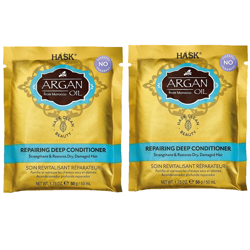 2-Hask Argan Oil From Morocco Repairing Deep Conditioner, Hair Treatment 1.75 oz