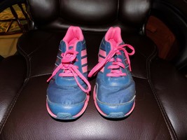 Adidas Performance Hyperfast Pink/Royal Blue Running Shoe 4M Girl&#39;s EUC - $25.23