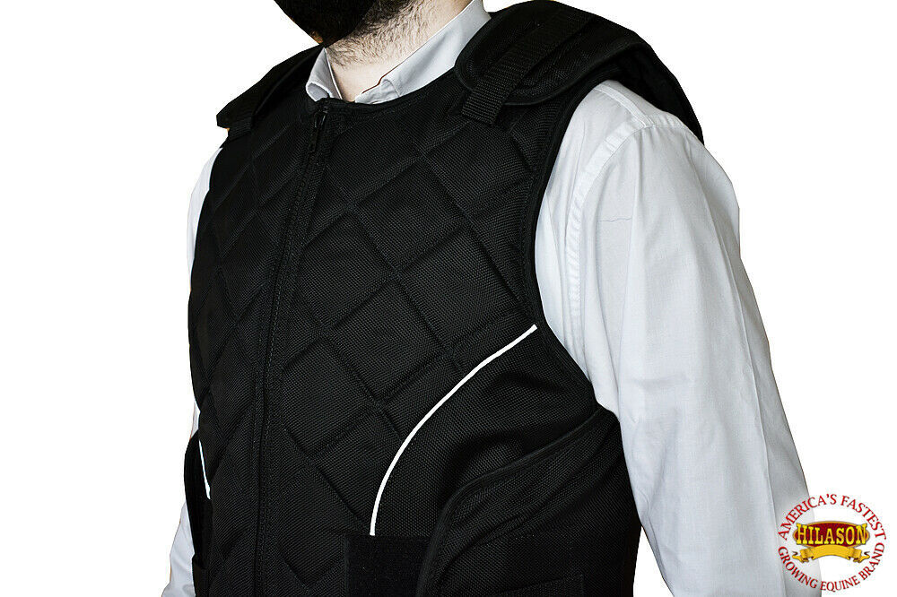 Bull Riding Vest Hilason Black Bull Pro Rodeo Cordura UV304 Other