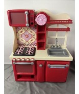 Our Generation Red Kitchen Set with Fridge and Accessories for 18 inch A... - $21.77