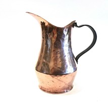 Hammered Copper Pitcher With Black Wrought Iron Handle 7-1/2&quot; - $49.99