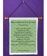 What It Means To Be A Girl Scout - Personalized Wall Hanging (814-1) - $19.99