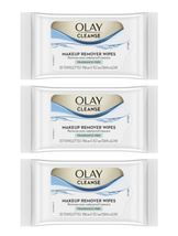 (3x) OLAY CLEANSE Makeup Remover Towelettes/Wipes Fragrance-Free 25 ct/ea - $19.91