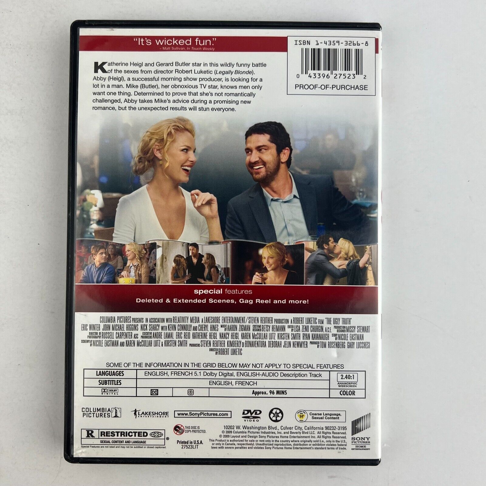 The Ugly Truth Widescreen Edition Dvd Katherine Heigl Gerard Butler Dvds And Blu Ray Discs 1967