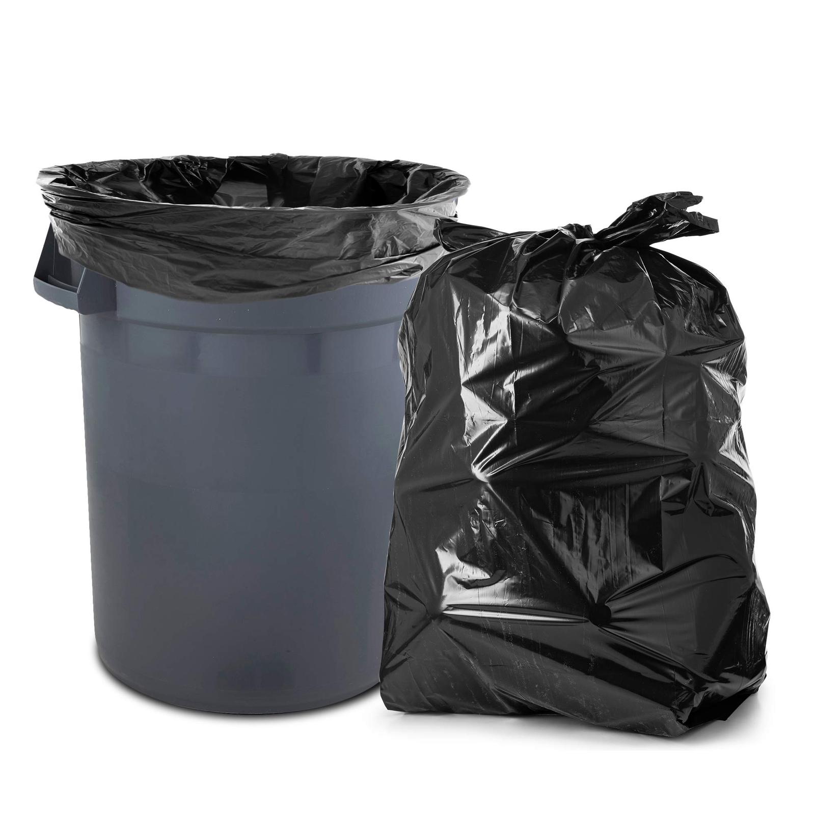 Tasker Rubbermaid Compatible 44 Gallon Trash Bags, Large Black Garbage