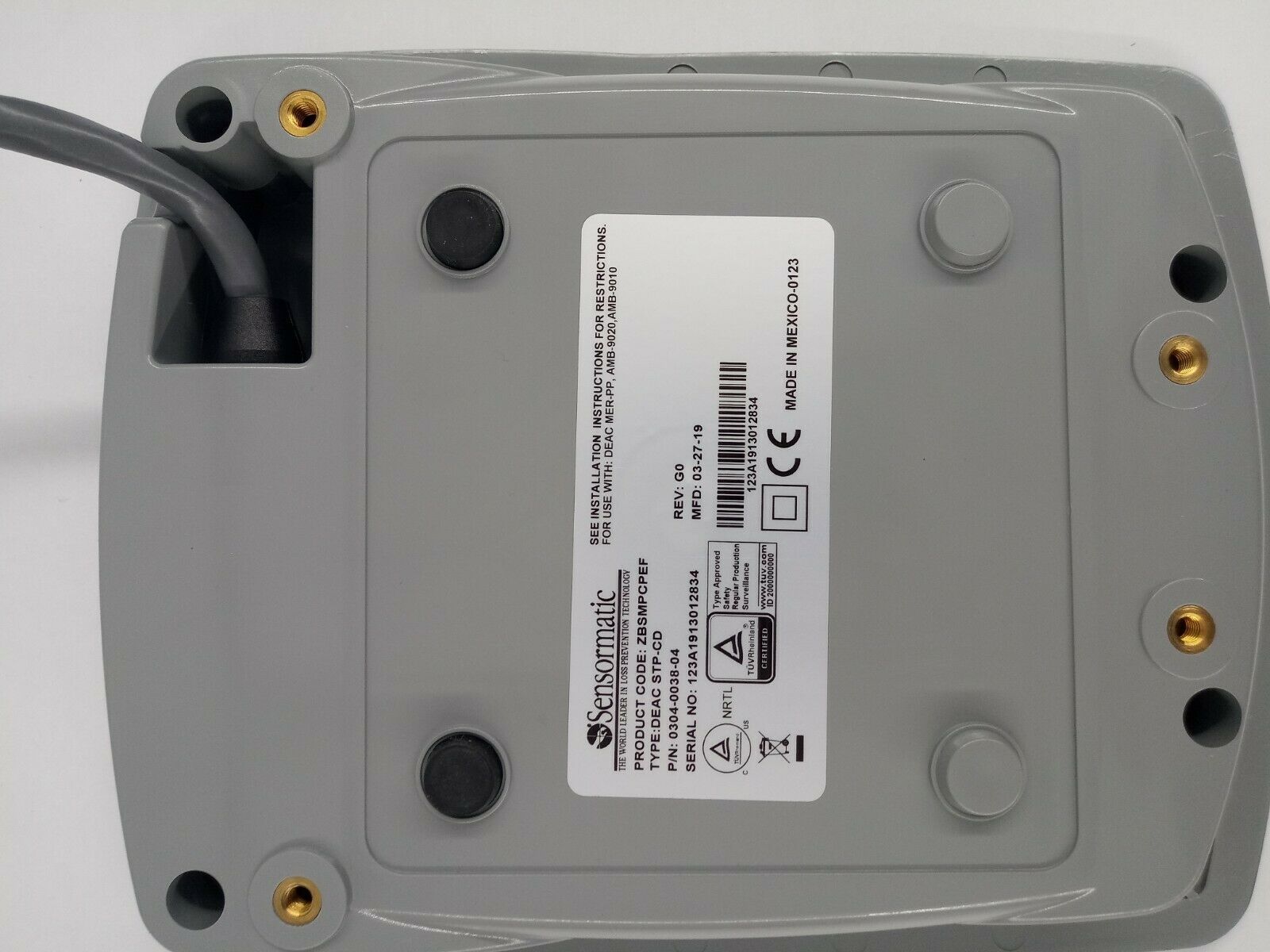 2Sensormatic Compact Pad Pro Flush Mount Antenna ZBSMPCPEF Please