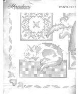 Herrschners #07-3470 Cat Nap Lap Quilt Pre-Stamped Fabric Cross Stitch -... - $14.85