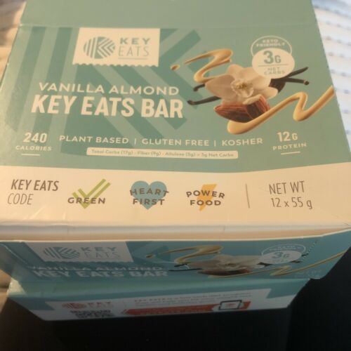 Primary image for Key Eats Vegan Keto Bars, 2 x 12-pks - Vanilla Almond - Gluten Free - Kosher