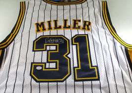 Reggie Miller / Autographed Indiana Pacers White ProStyle Throwback Jersey / COA - $239.50