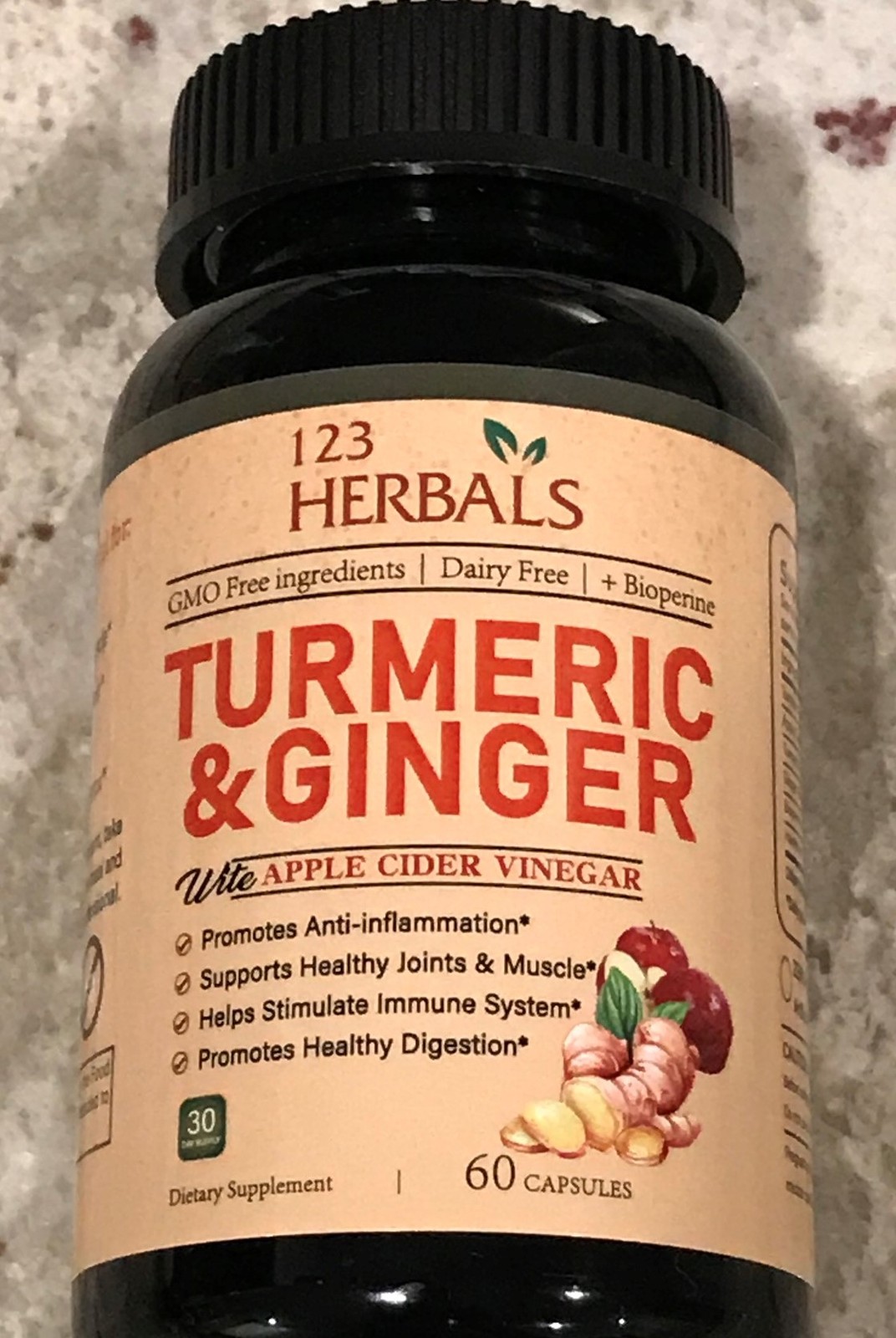 Turmeric and Ginger Apple Cider Vinegar 60 capsules (health supplements