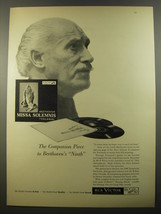 1954 RCA Victor Record Advertisement - Beethoven Missa Solemnis Toscanini - $14.99
