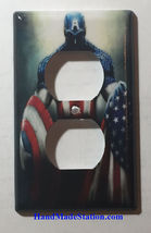 Captain America Light Switch Power Outlet Single Double Wall Cover Plate decor image 14