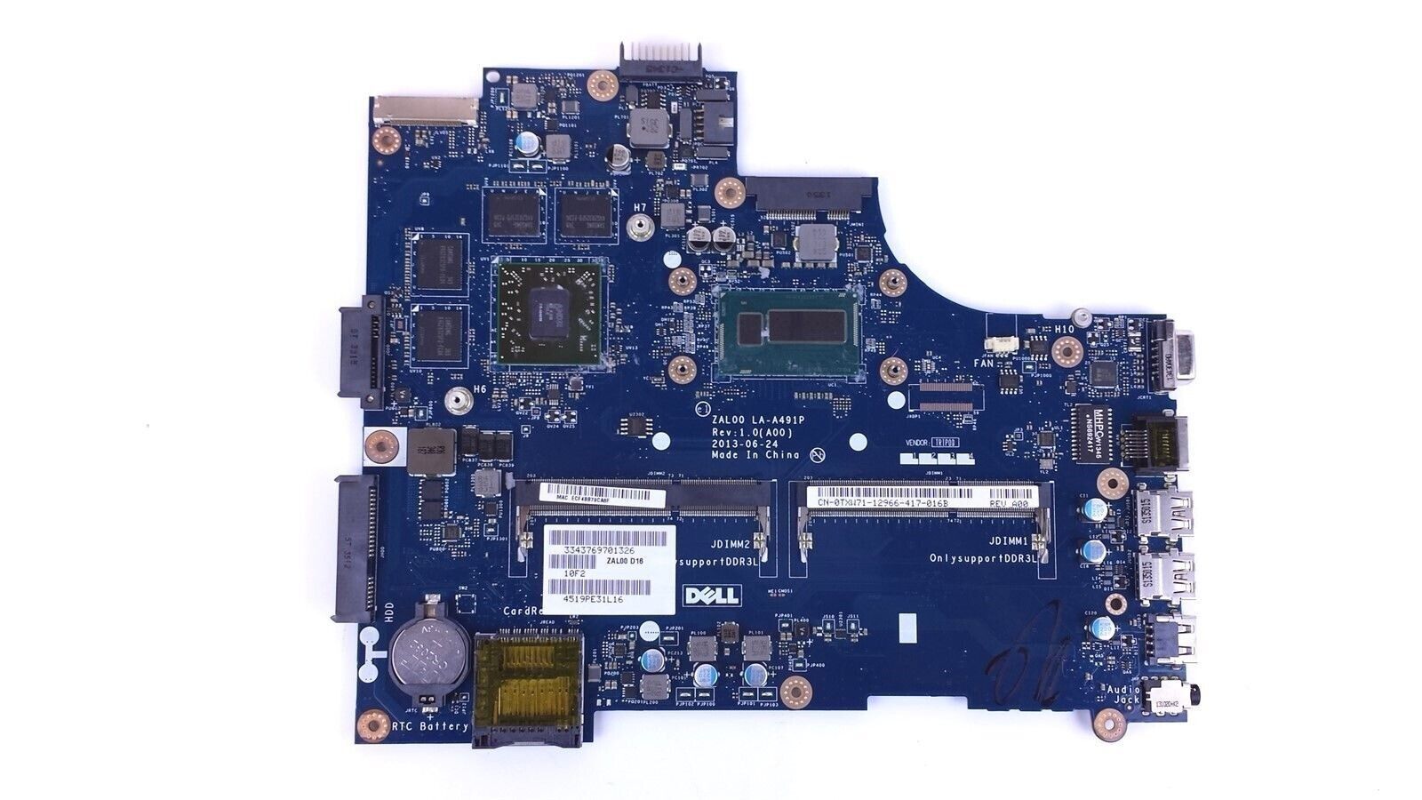 Dell Latitude 15 3540 Motherboard i5-4200U 2.7GHz CPU LA-A491P TXW71 ...