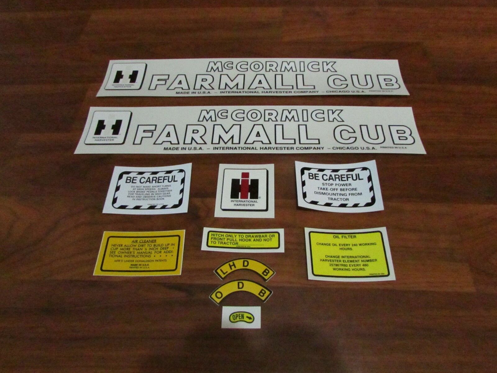 Farmall cub tractor decal set Everything Else