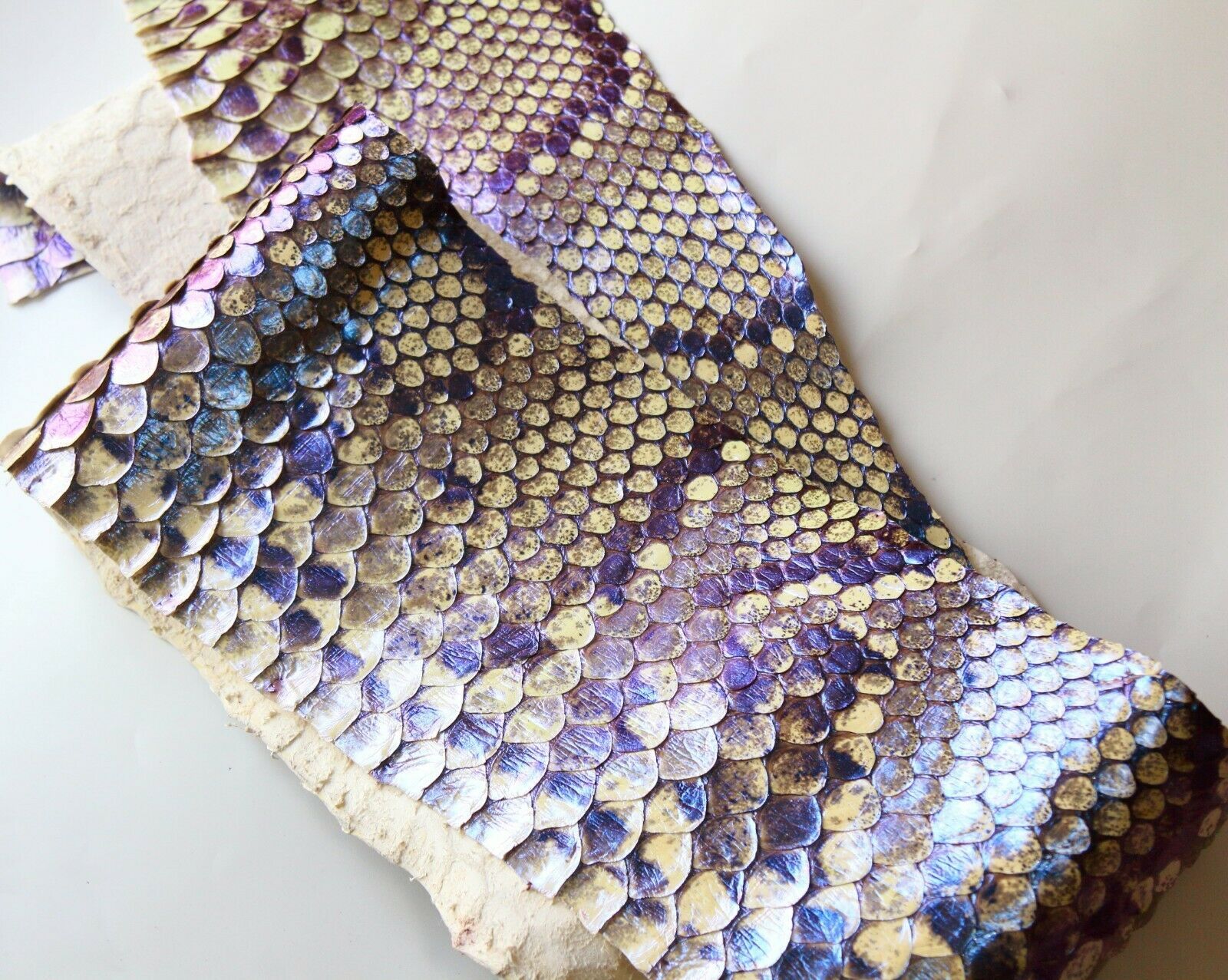 Pearlized Asia Aged Python Snake Skin Hide and similar items