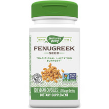 Nature&#39;s Way Fenugreek Seed, 1220 mg/Serving, 100 Vegan Capsules - $21.79
