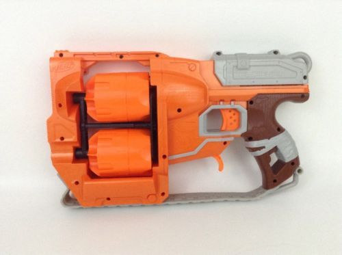 Hasbro Nerf Zombie-Strike Flipfury Double Revolver 12-Shot Zombie ...